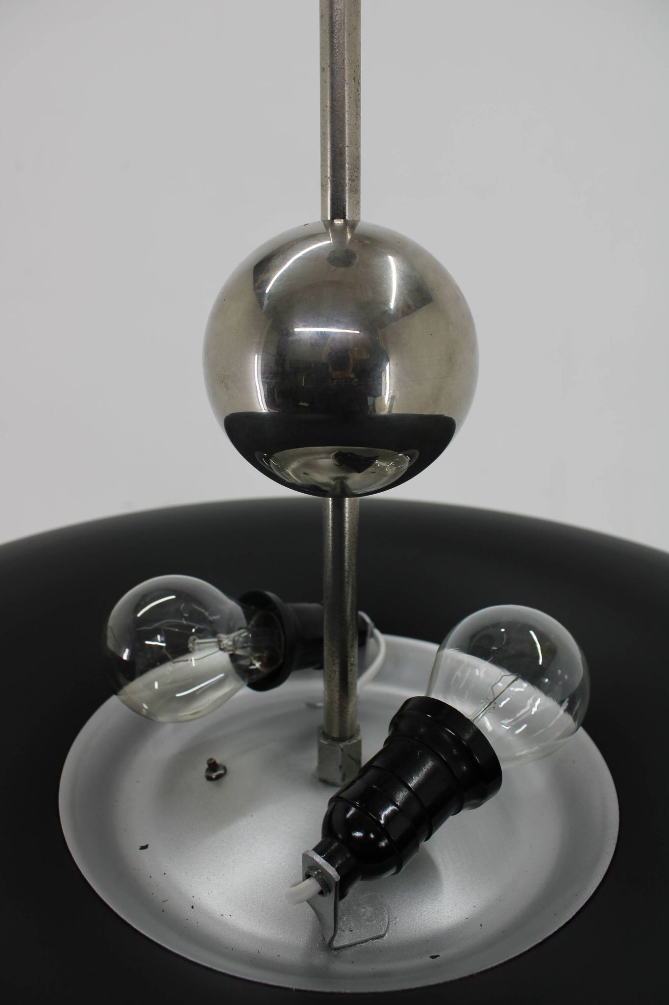 1930s Bauhaus Chandelier by Anyz, Czechoslovakia