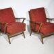French Mid-Century Cocktail Armchair Set 1960s