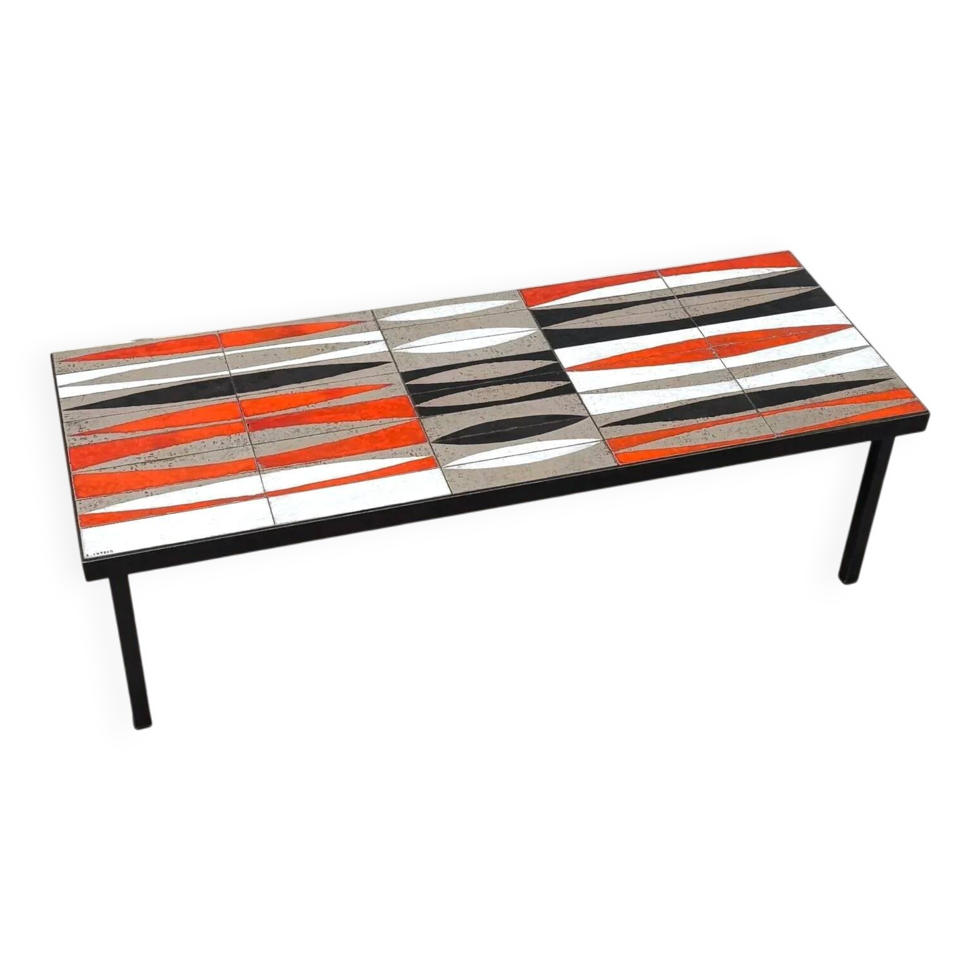 Table basse « Navette » de Roger Capron en céramique, 1950