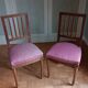 Paire de chaises de chambre  Napoleon lll