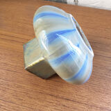 Small blue ceramic vase