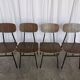 Chaises d'école industrielles vintage - STOL Kamnik - Yougoslavie des années 70 - Lot de 4