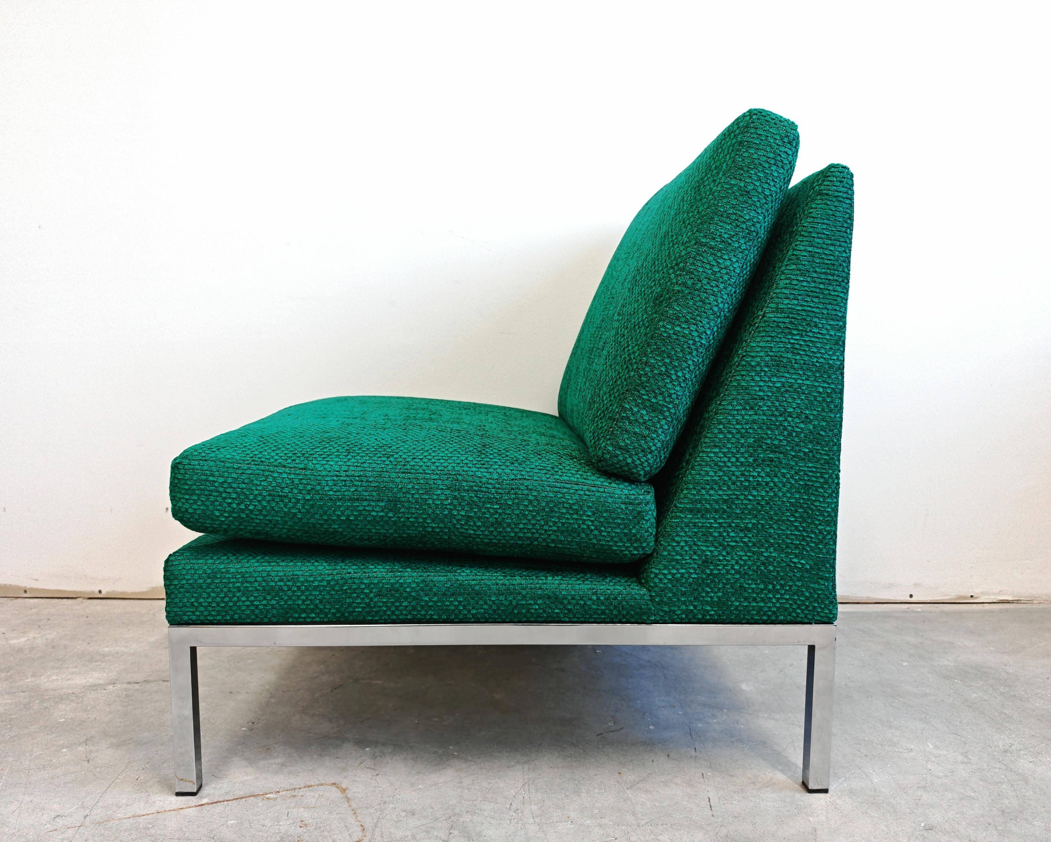 Paire de fauteuils slipper Mid Century Modern par Florence Knoll