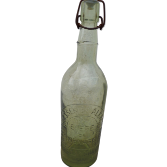 Glass beer bottle Alsatian Breweries Biere de ménage Angouleme