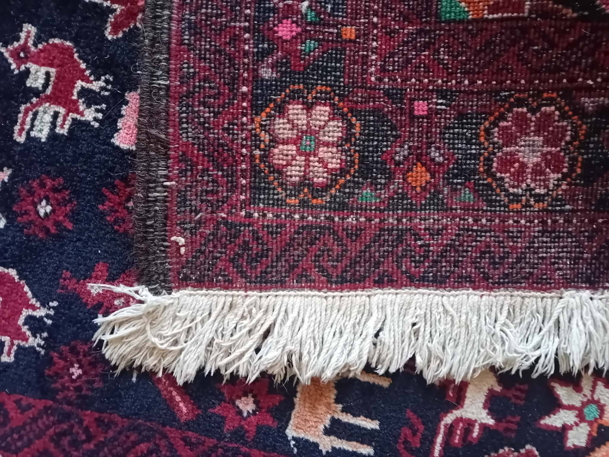 Handmade Belouch Persian rug 187x93cm