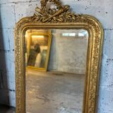 Old mirror Louis Philippe. Beveled mercury ice