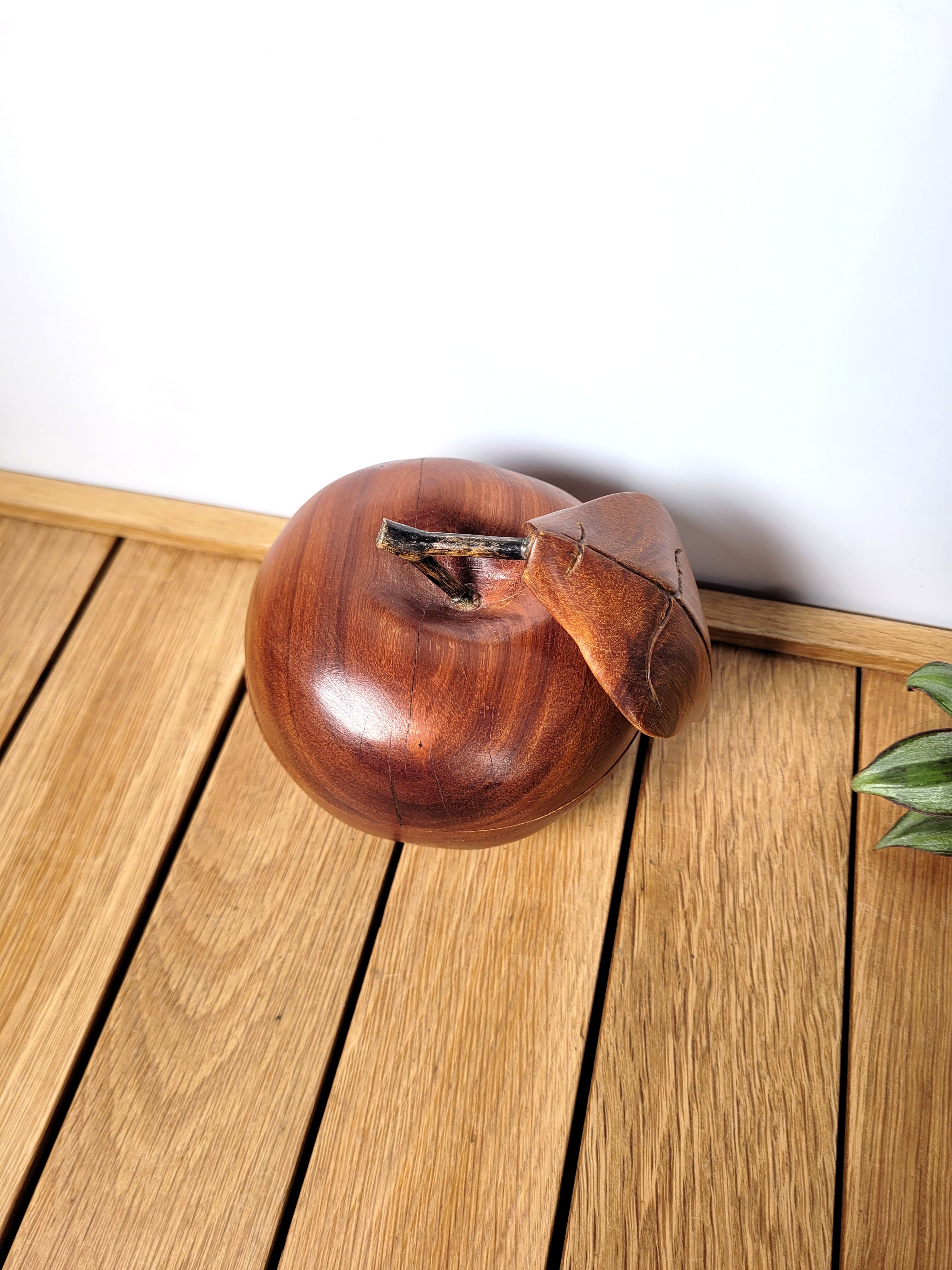 Olive wood apple box