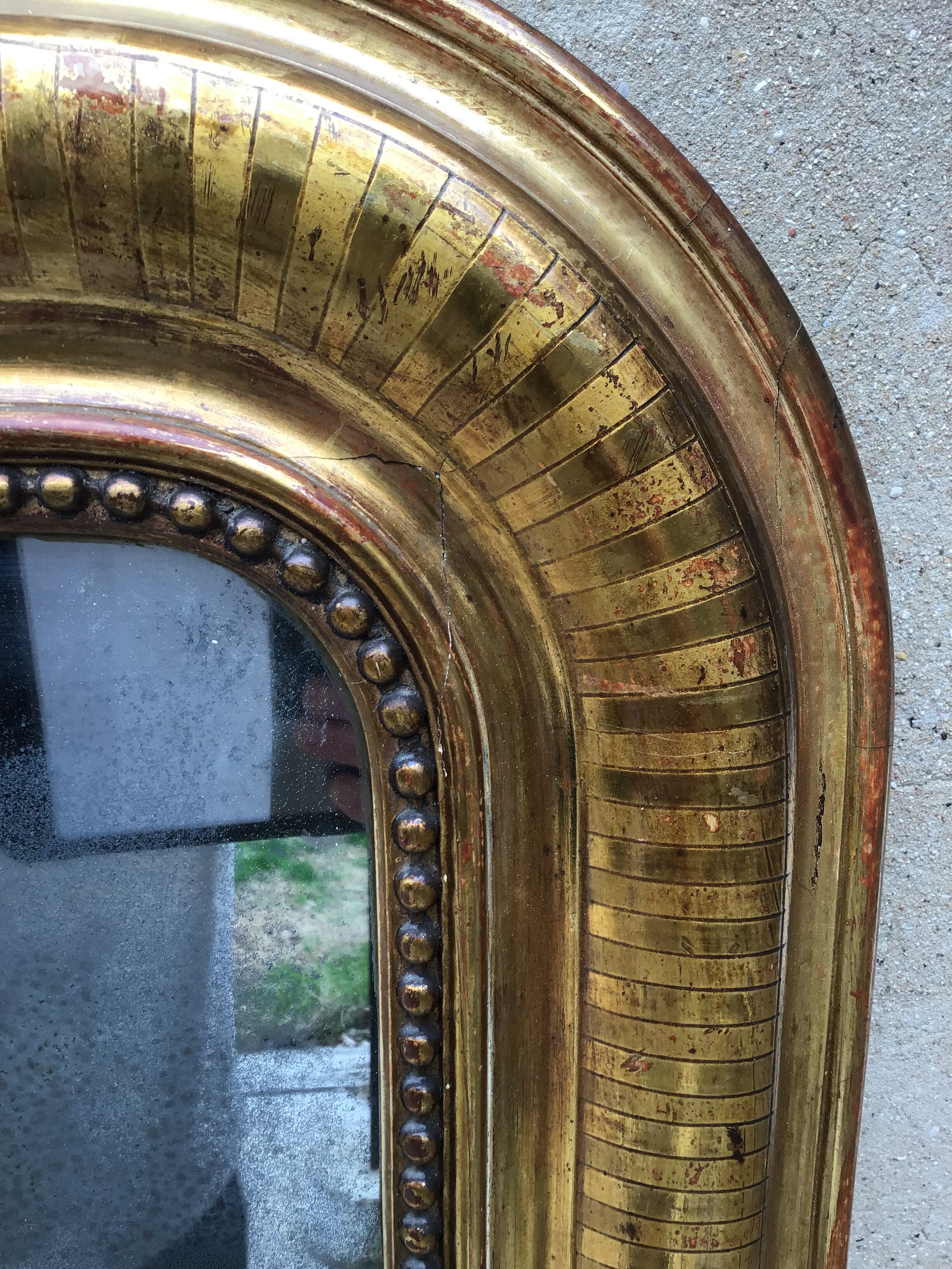 Mirror Louis Philippe gilded 142x98