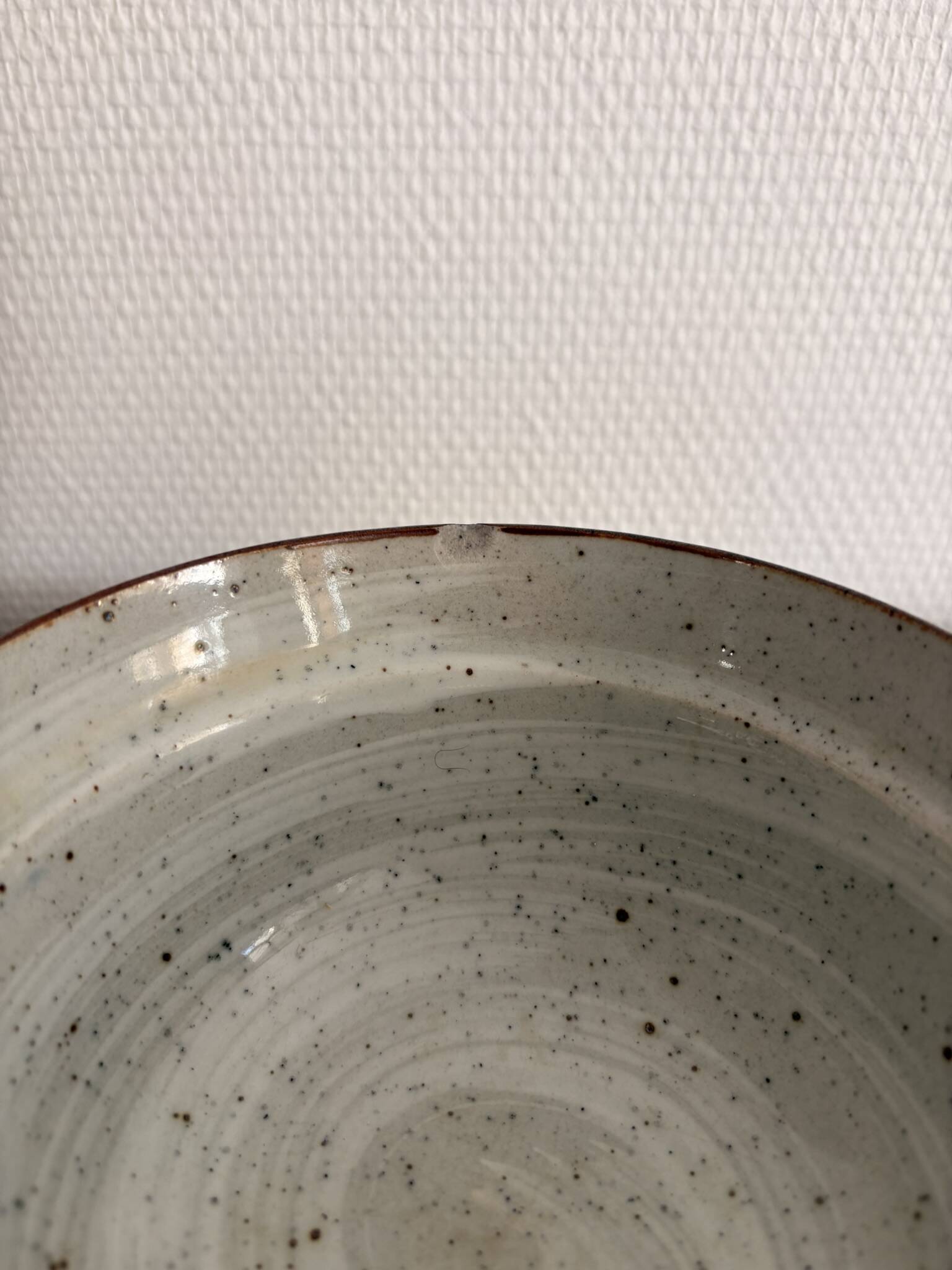 Lot 2 Tea Bowls Rice Stoneware Glazed Chawan Plum Blossom Chinese Japanese