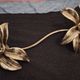 Brass organically shaped double ceiling or wall lights, 1970s