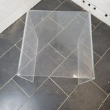 Transparent plexiglass sofa end from the 70s