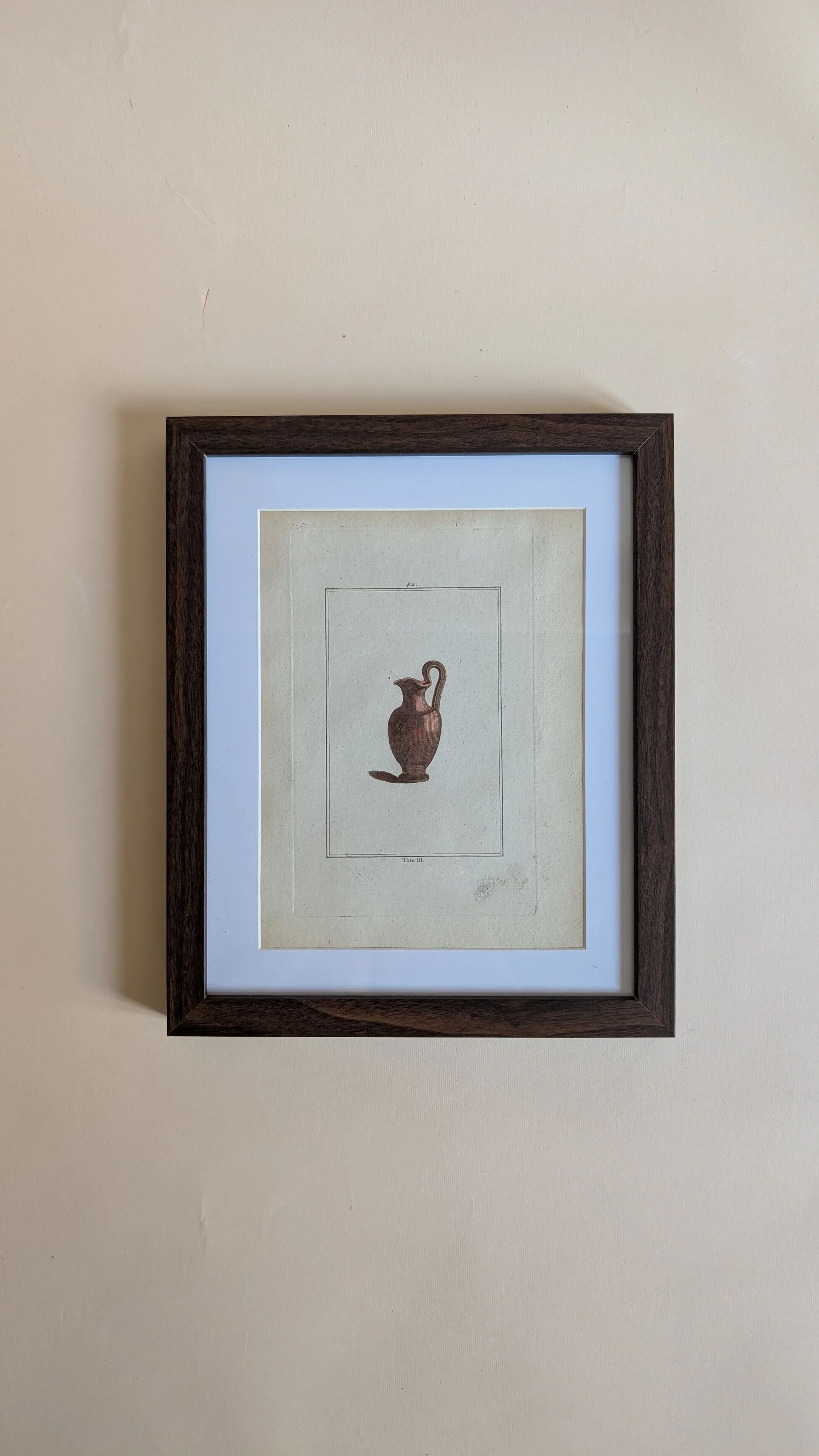 Ancient antique pottery engraving