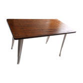 Industrial wood-effect table – 120 x 60 cm