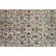1970s Vintage Turkish Oushak Handmade Wool Cotton Brown Area Rug 193x275