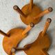Vintage tripod stool trio