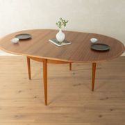 Round butterfly dining table by Lübke, 1960s, teak