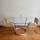 Dining table Michel Charron 1970 vintage