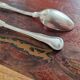 Cailar Bayard - 2 small metal coffee spoons in the violin-shaped Chinon model.