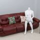 3 seater vintage leather sofa mobil girgi 1970s