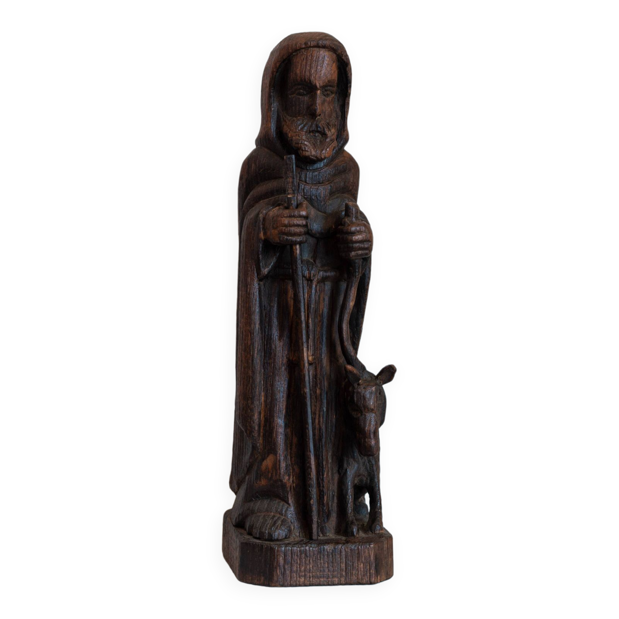 Wooden statuette of Saint Hervé
