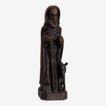 Wooden statuette of Saint Hervé
