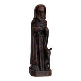 Wooden statuette of Saint Hervé