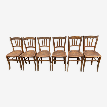 Set de 6 chaises bistrot luterma