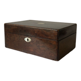 Jewelry box in wood and mother-of-pearl