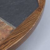 Large Round Vintage Brutalist Coffee Table