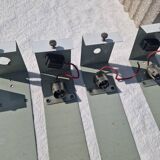 Lot of 5 Vintage Perspex Wall Lights from the 60s and 70s