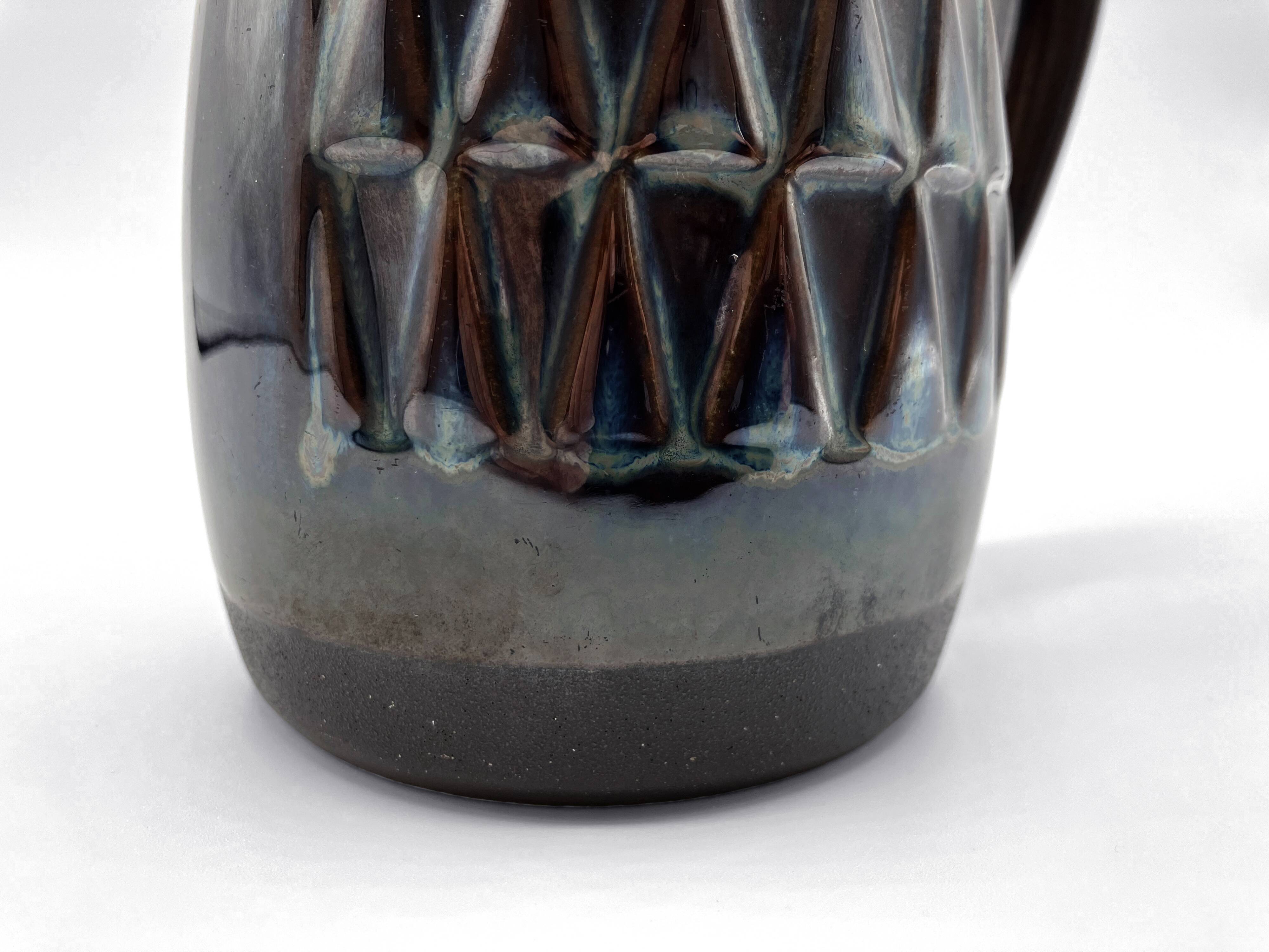 Stoneware mug/cup • Søholm • Blue series by Einar Johansen • Denmark 60s