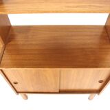 Scandinavian "triple" teak bookcase, Sweden, 1960