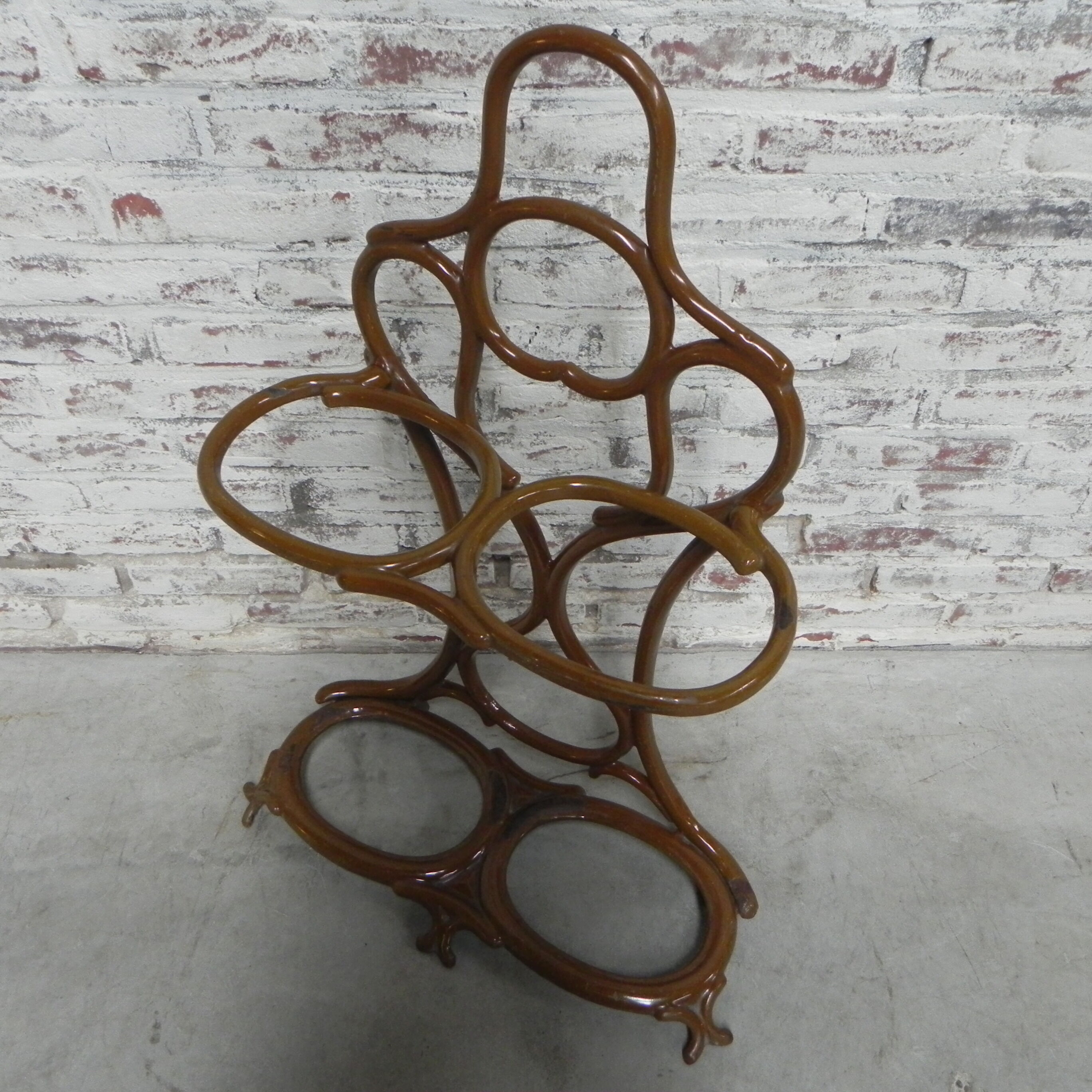 Art Nouveau, cast iron umbrella stand Fonderie Corneau Alfred