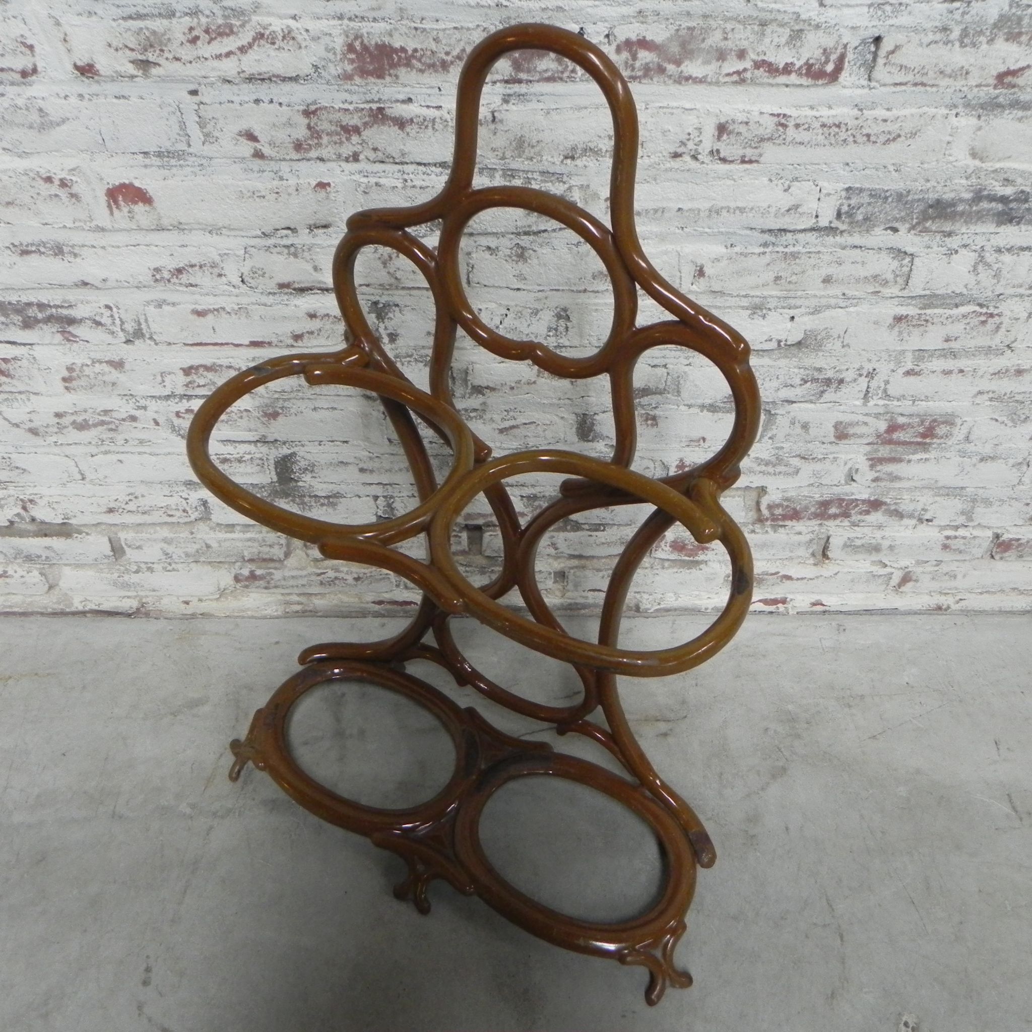 Art Nouveau, cast iron umbrella stand Fonderie Corneau Alfred