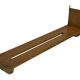 Vintage wooden wall shelve rack bookshelf in wood minimalist