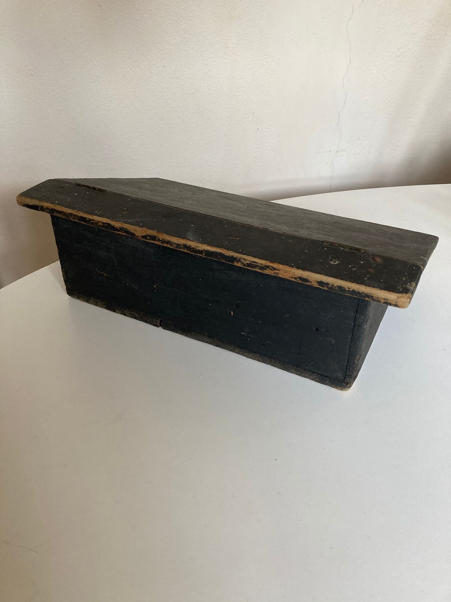 19th farm storage box in washed wooden popular arts