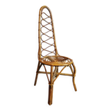 Dirk von Sliedregt rattan chair circa 1950
