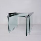 Set of 2 side tables by Gallotti & Radice