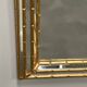 Gilt faux-bamboo wall mirror, Italy, 1970s.