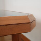 Scandinavian coffee table smoked glass
