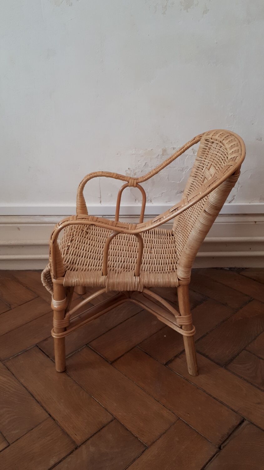 Rattan children's chair