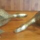 Duo de canards vintage en laiton