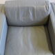 Pair of Walter Knoll gray leather armchairs design Jürgen Lange