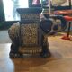Blue Asian elephant in porcelain