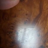 Burl wood box for playing cards