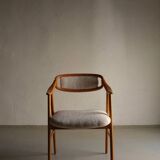 Scandinavian faux shearling chair | 1960s