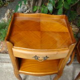 Pair of bedside tone cherry tree