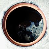 Chinese tea set in glazed terracotta, teapot and 4 cups, 1980s.