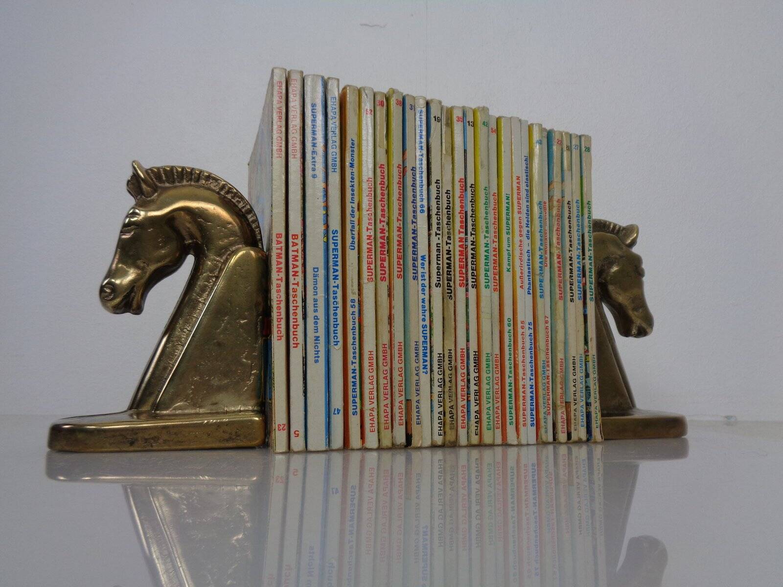 Brass Horse Bookends, 1960s, Set of 2