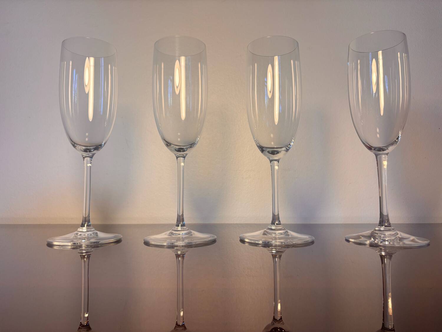 4 Baccarat Perfection champagne flutes